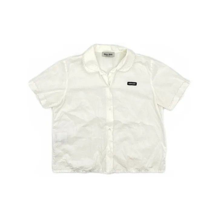 Miu Miu Miu Miu Spring Summer Collection Short Sleeve Shirt 0079 Size M / US 6-8 / IT 42-44 - 2 Thumbnail