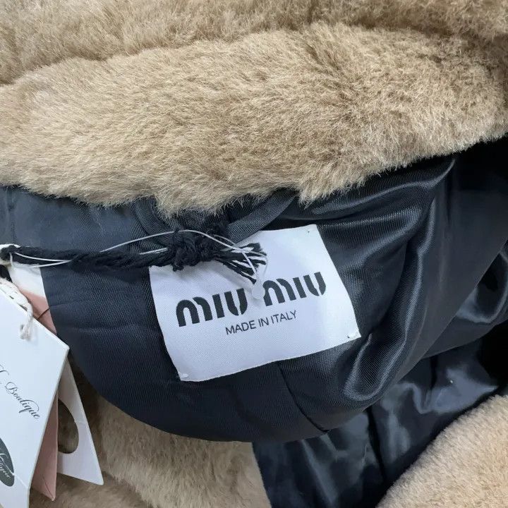 Miu Miu Miu Miu Beige Long Coat with Belt 0079 Size M / US 6-8 / IT 42-44 - 4 Thumbnail