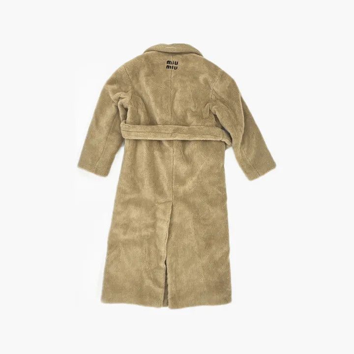 Miu Miu Miu Miu Beige Long Coat with Belt 0079 Size S / US 4 / IT 40 - 3 Thumbnail