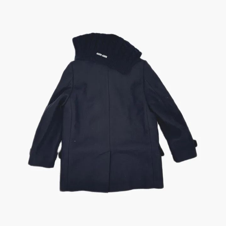 Miu Miu Miu Miu Blue Double-Breasted Long Sleeve Coat 0079 Size M / US 6-8 / IT 42-44 - 3 Thumbnail