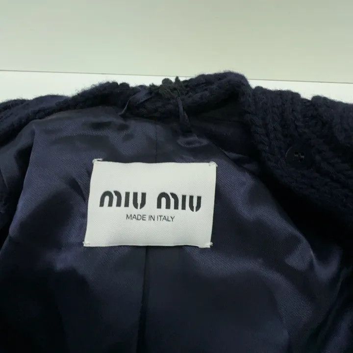 Miu Miu Miu Miu Blue Double-Breasted Long Sleeve Coat 0079 Size M / US 6-8 / IT 42-44 - 7 Thumbnail