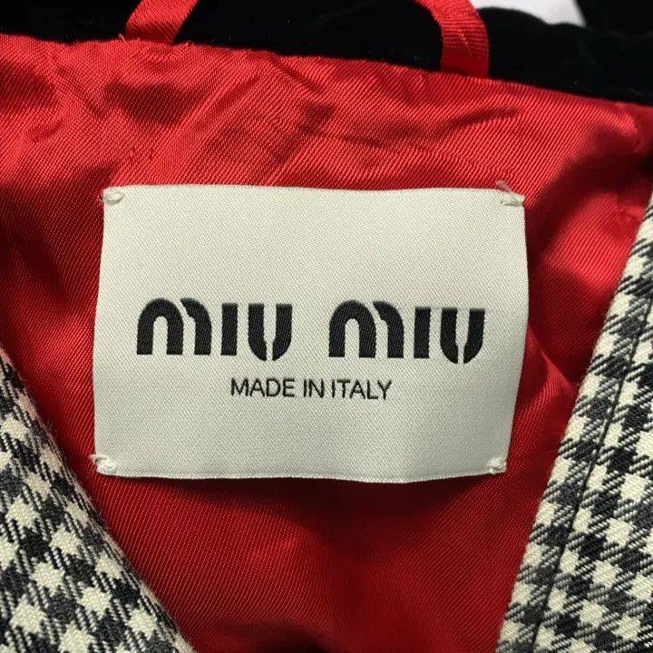 Miu Miu Miu Miu Color Block Checkered Short Jacket 0079 Size S / US 4 / IT 40 - 4 Thumbnail