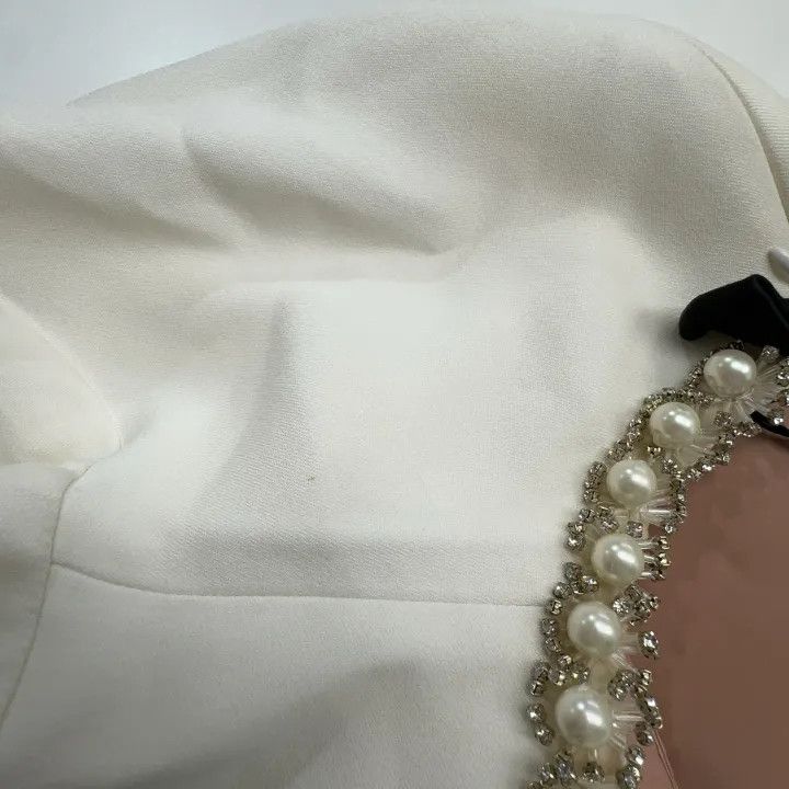 Miu Miu Miu Miu SS22 Mini Dress with Beaded Details 0079 Size S / US 4 / IT 40 - 9 Thumbnail