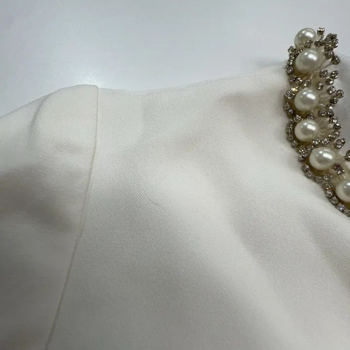 Miu Miu Miu Miu SS22 Mini Dress with Beaded Details 0079 Size S / US 4 / IT 40 - 10 Thumbnail