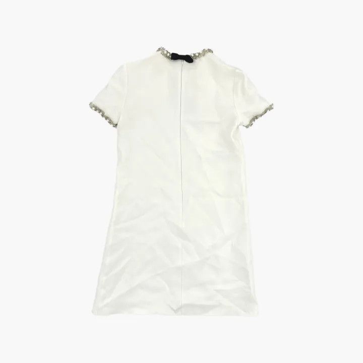 Miu Miu Miu Miu SS22 Mini Dress with Beaded Details 0079 Size S / US 4 / IT 40 - 3 Thumbnail