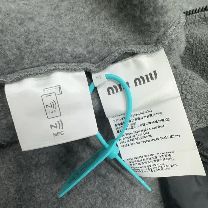 Miu Miu Miu Miu Letter Logo Embroidered Zip Jacket 0079 Size M / US 6-8 / IT 42-44 - 3 Thumbnail