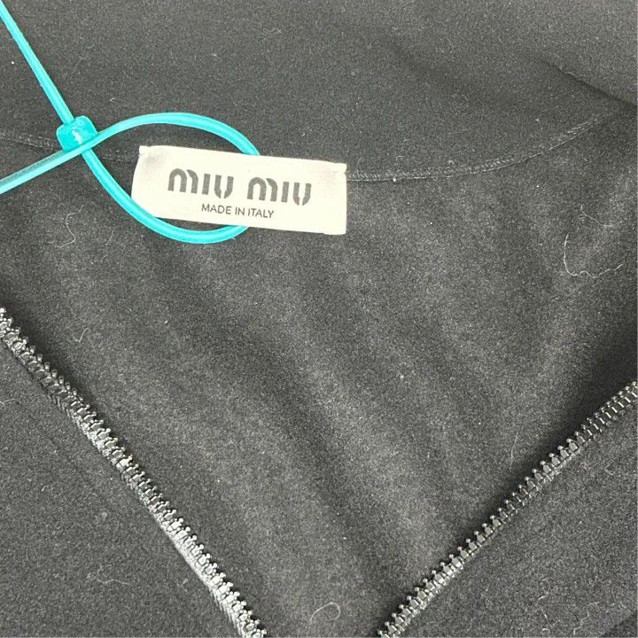 Miu Miu Miu Miu Black High Neck Pullover Hoodie 0079 Size S / US 4 / IT 40 - 3 Thumbnail
