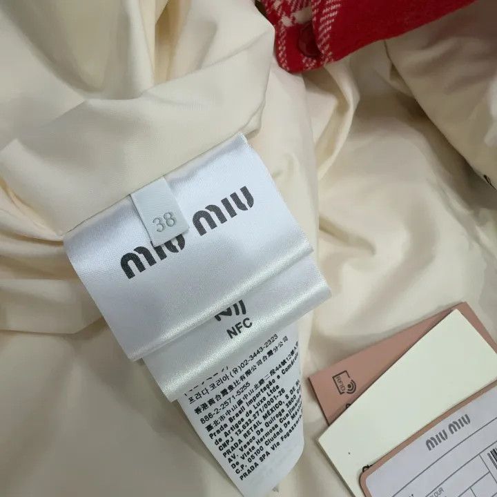 Miu Miu Miu Miu Red Checkered Long Sleeve Shirt 0079 Size M / US 6-8 / IT 42-44 - 6 Thumbnail
