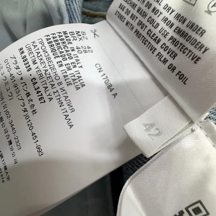 Miu Miu Miu Miu Blue Button-Up Denim Jacket 0079 Size L / US 10 / IT 46 - 4 Thumbnail
