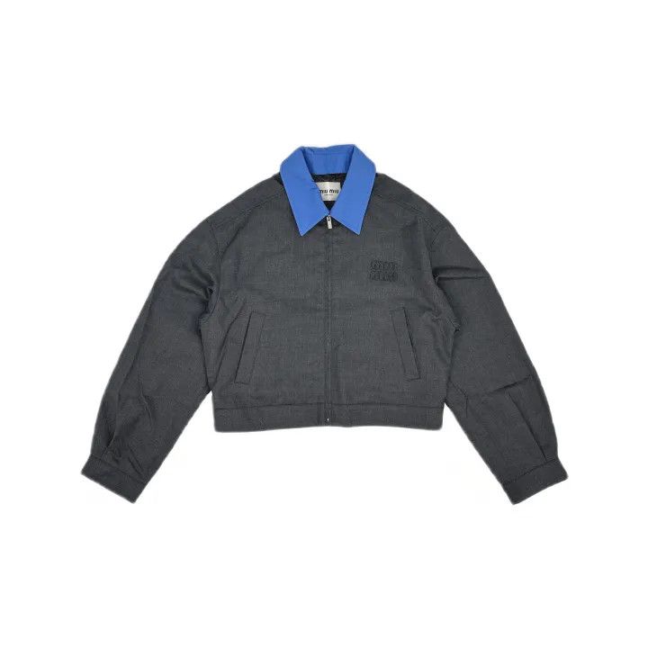 Miu Miu Miu Miu Gray Long Sleeve Zip Jacket 0079 Size M / US 6-8 / IT 42-44 - 2 Thumbnail