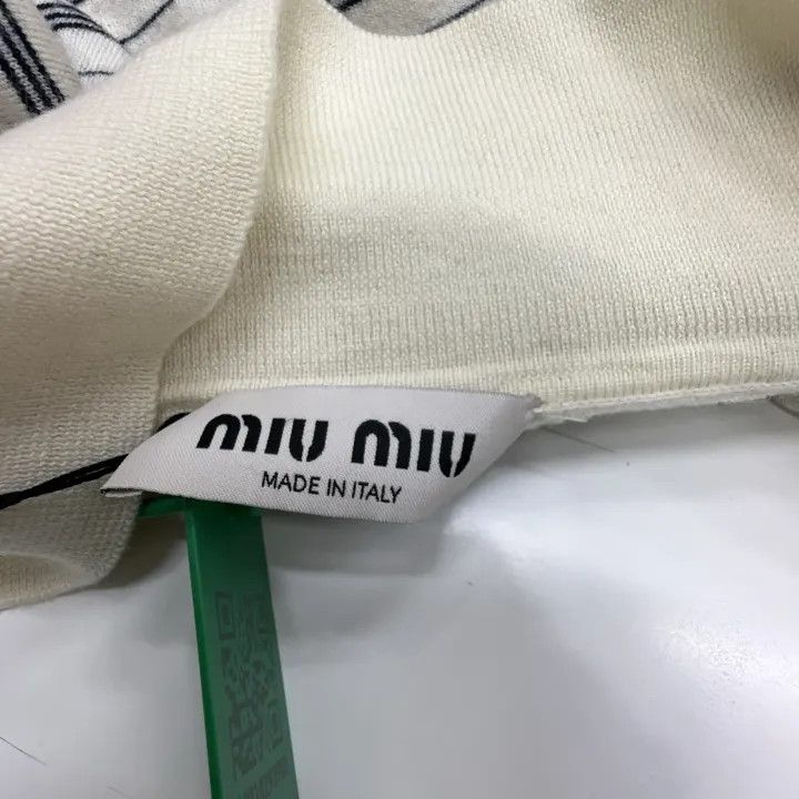 Miu Miu Miu Miu Striped Long Sleeve Polo Shirt 0079 Size S / US 4 / IT 40 - 2 Thumbnail