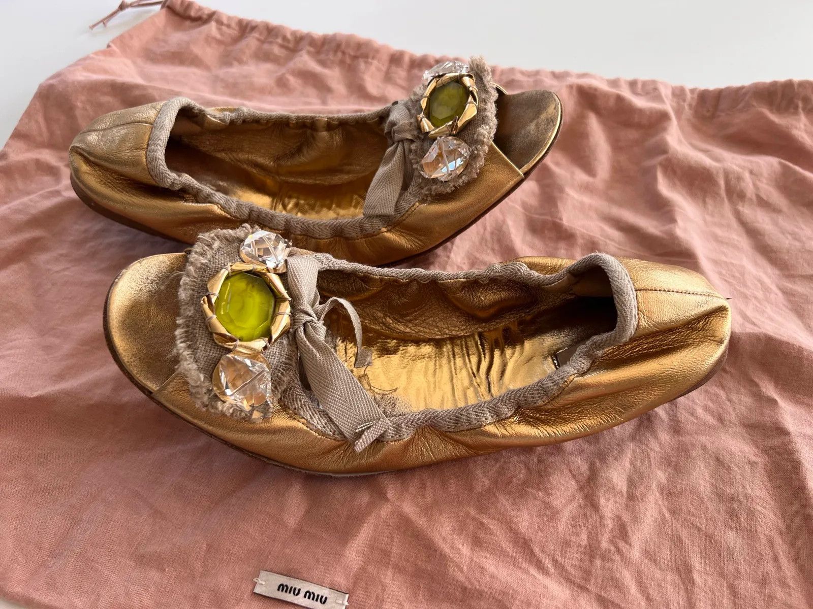 Miu Miu Miu Miu Ballet Flats Size US 9.5 / IT 39.5 - 3 Thumbnail