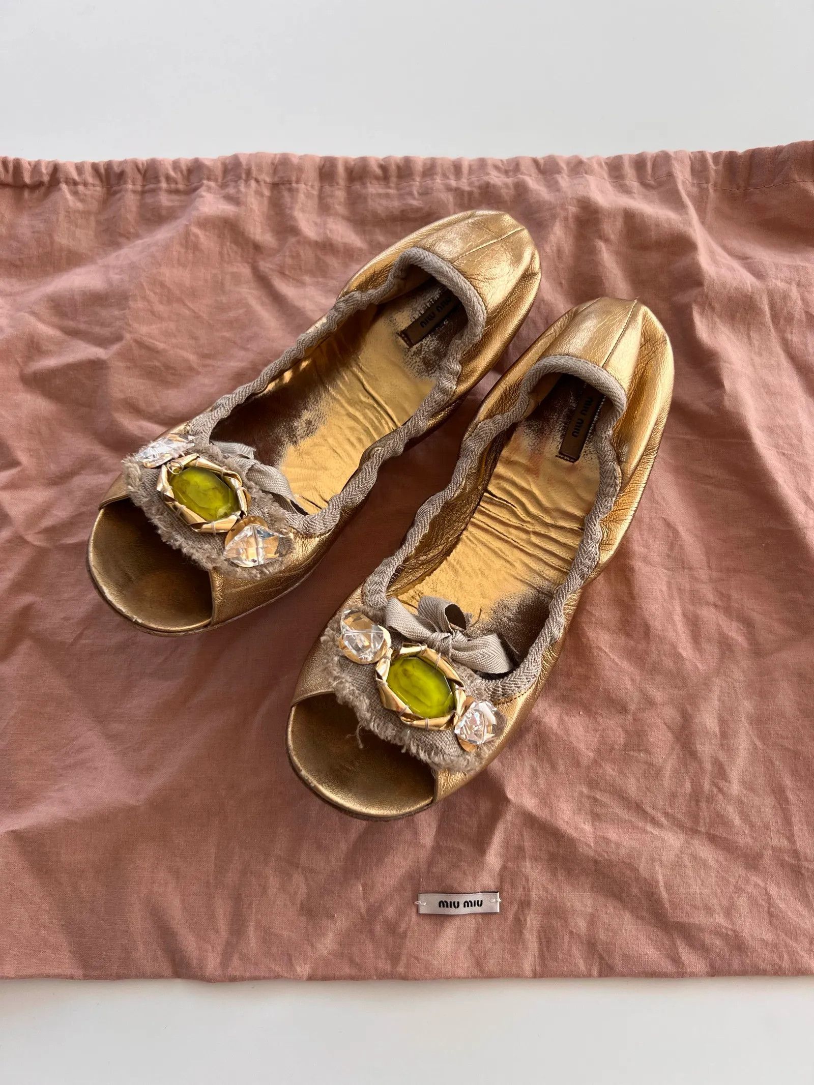 Miu Miu Miu Miu Ballet Flats Size US 9.5 / IT 39.5 - 2 Thumbnail