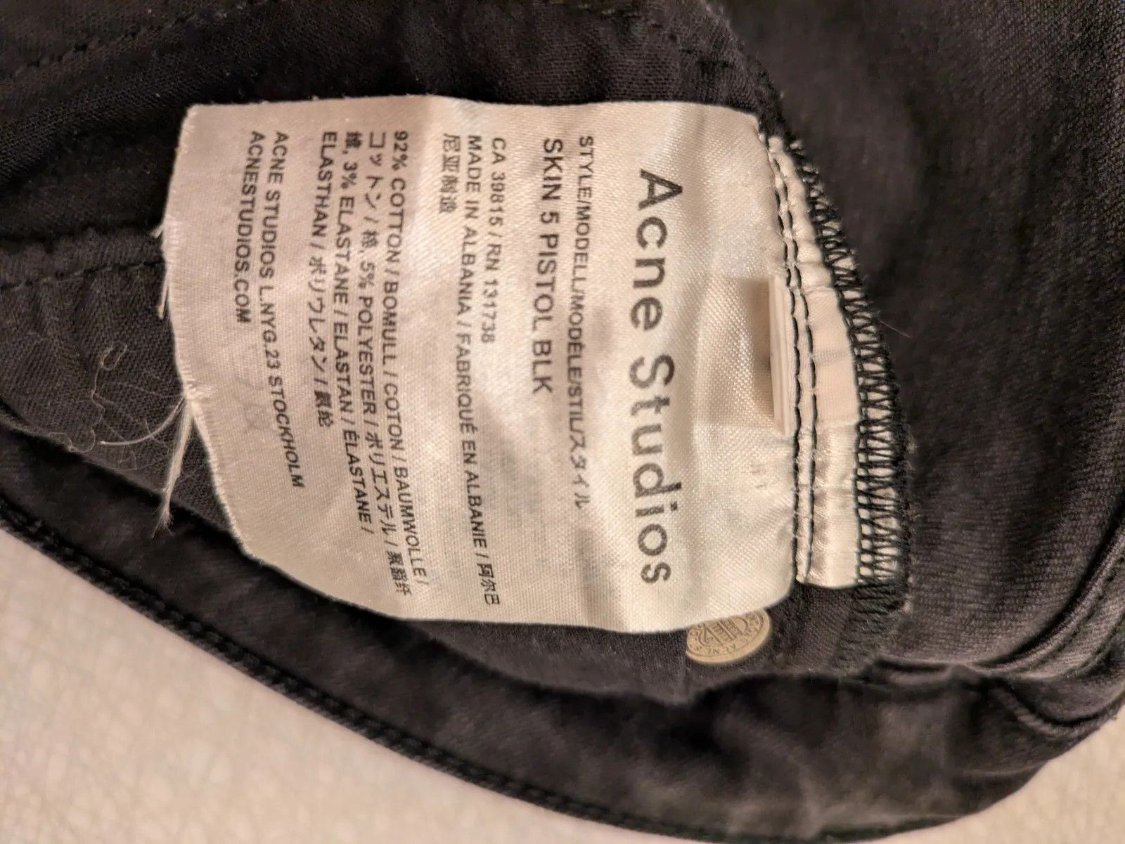 Acne Studios Acne Studios Skin 5 pistols blk Jeans Size 28" / US 6 / IT 42 - 3 Thumbnail
