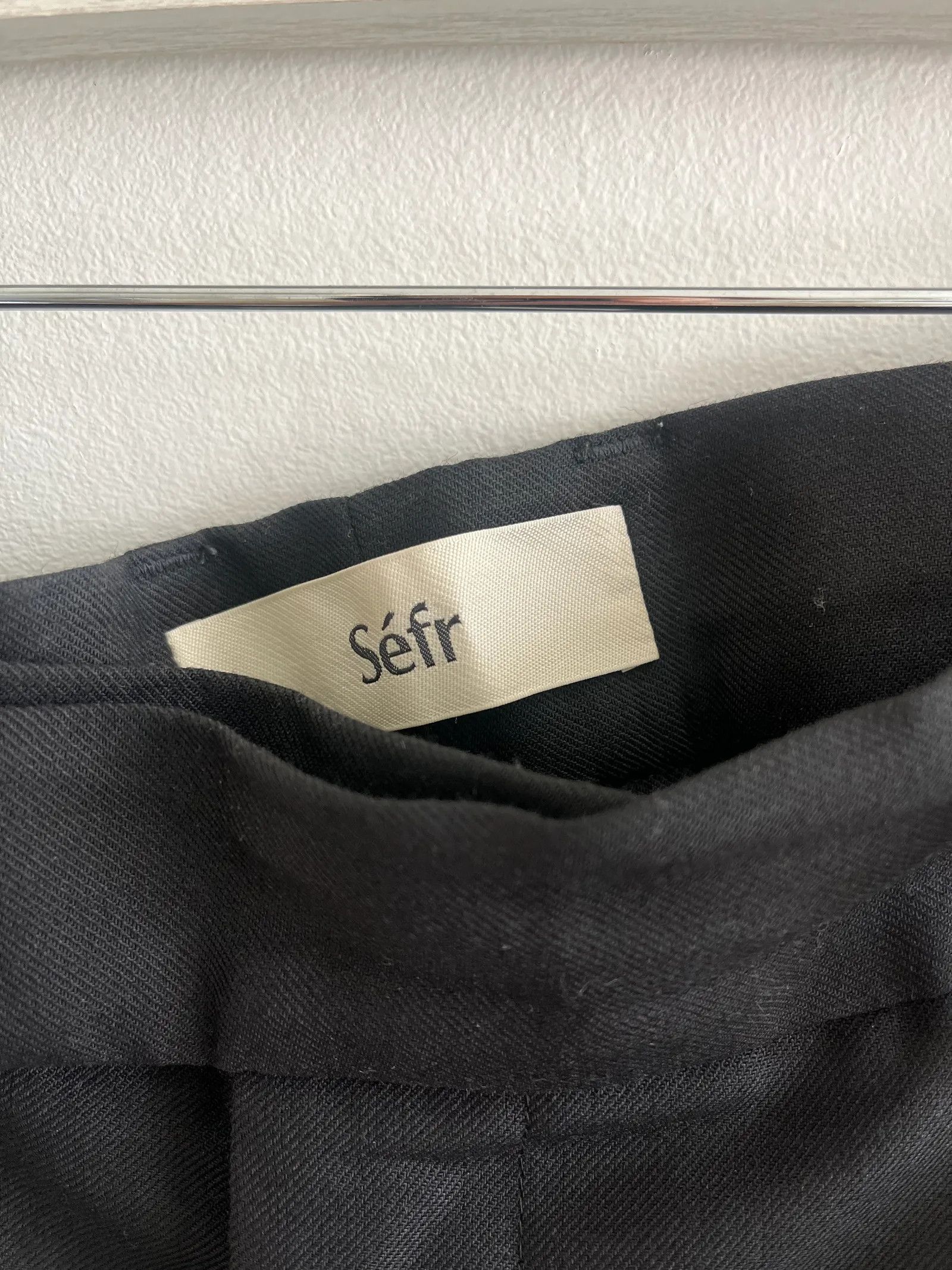 Sefr Séfr Mike Sui Trouser Black Formal Trousers Size 36R - 2 Thumbnail