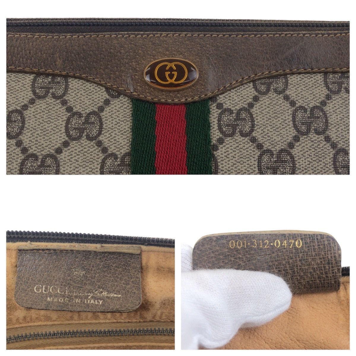 Gucci Gucci Gucci GG Supreme Canvas Clutch Bag Canvas Clutch Bag 0013120470 DUTY FREE for USA Size ONE SIZE - 5 Thumbnail