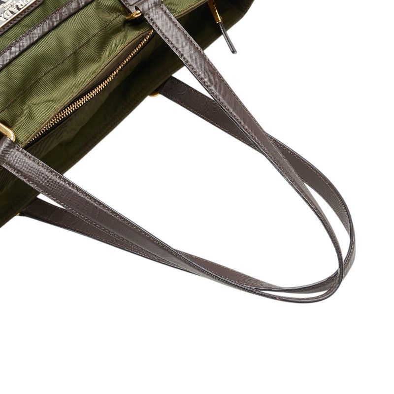Prada Prada Prada Triangle Logo Plate Nylon Leather 2way Bag Leather Shoulder Bag Size ONE SIZE - 7 Thumbnail
