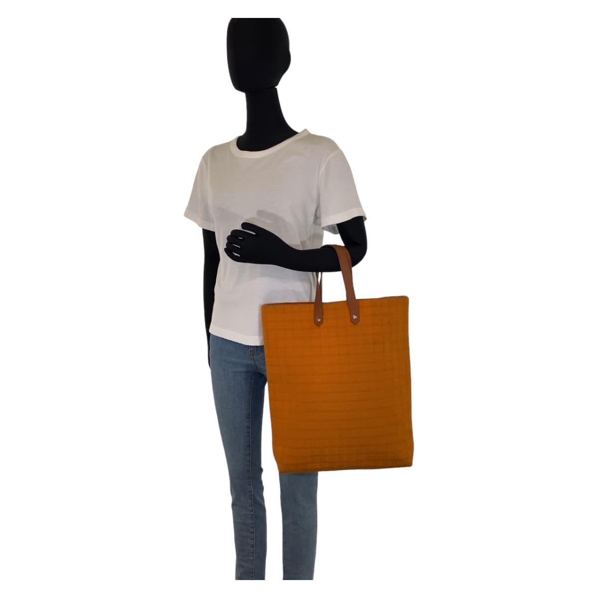 Hermes Hermes Hermes Amedaba Diago GM Canvas Leather Tote Bag Canvas Tote Bag DUTY FREE for USA Size ONE SIZE - 5 Thumbnail