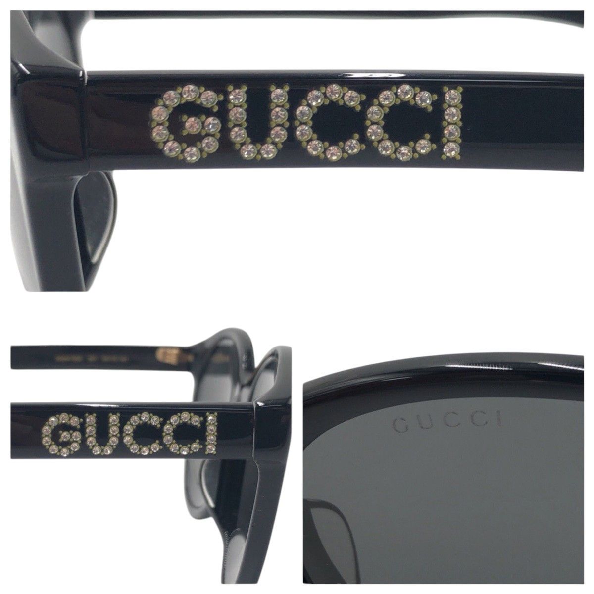 Gucci Gucci Gucci GG0419 SA Sunglasses Plastic Sunglasses GG0419 SA 001 5618 145 DUTY FREE for USA Size ONE SIZE - 6 Thumbnail