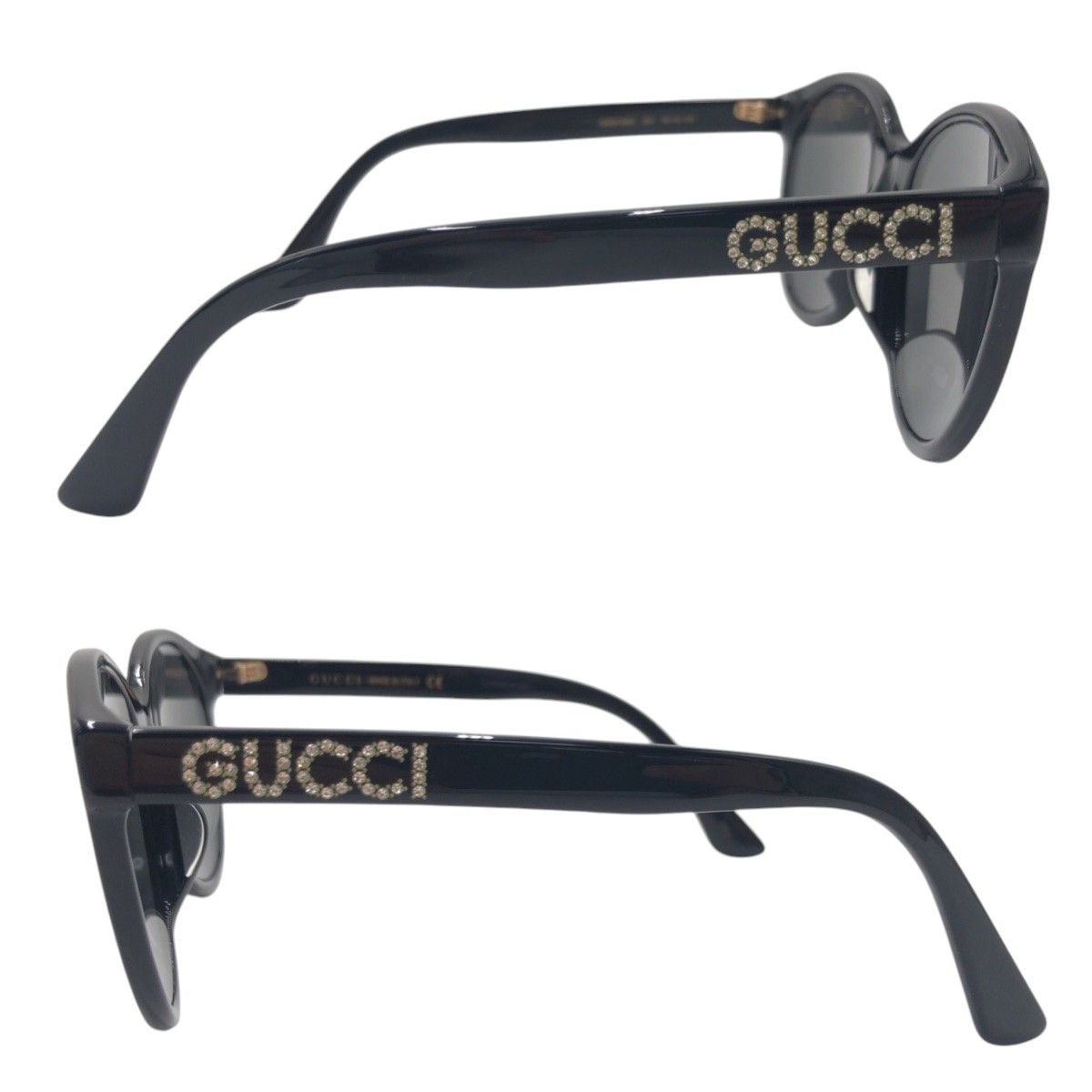 Gucci Gucci Gucci GG0419 SA Sunglasses Plastic Sunglasses GG0419 SA 001 5618 145 DUTY FREE for USA Size ONE SIZE - 5 Thumbnail