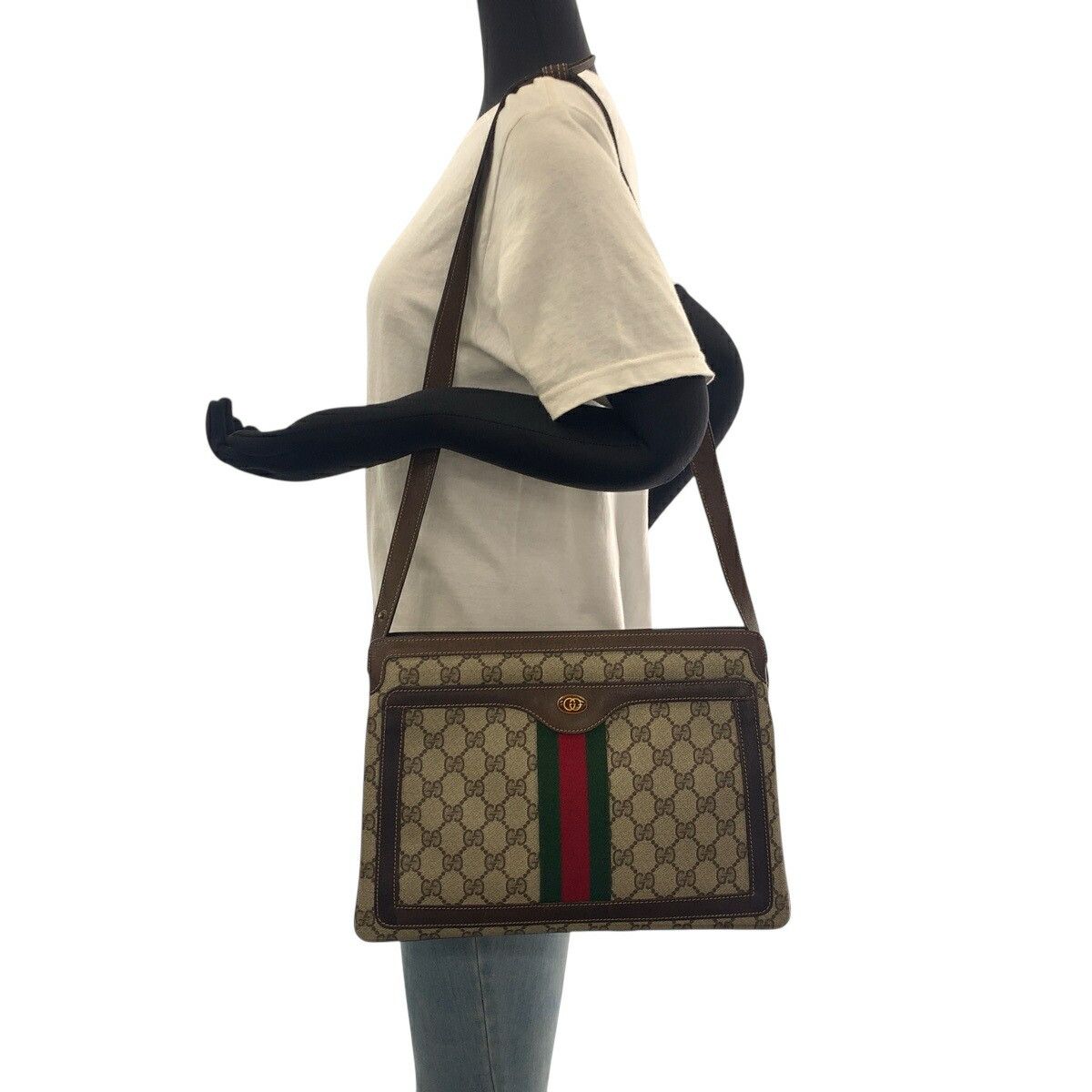 Gucci Gucci Gucci GG Supreme Canvas Shoulder Bag Canvas Shoulder Bag 001164085 DUTY FREE for USA Size ONE SIZE - 7 Thumbnail