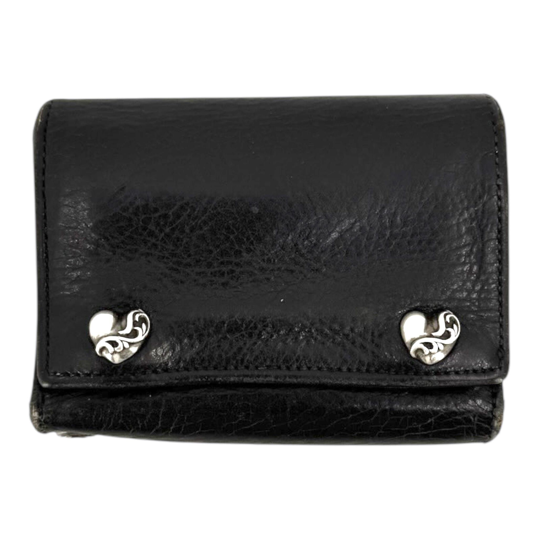 Chrome Hearts CHROME HEARTS 3 Fold Leather Wallet Cross