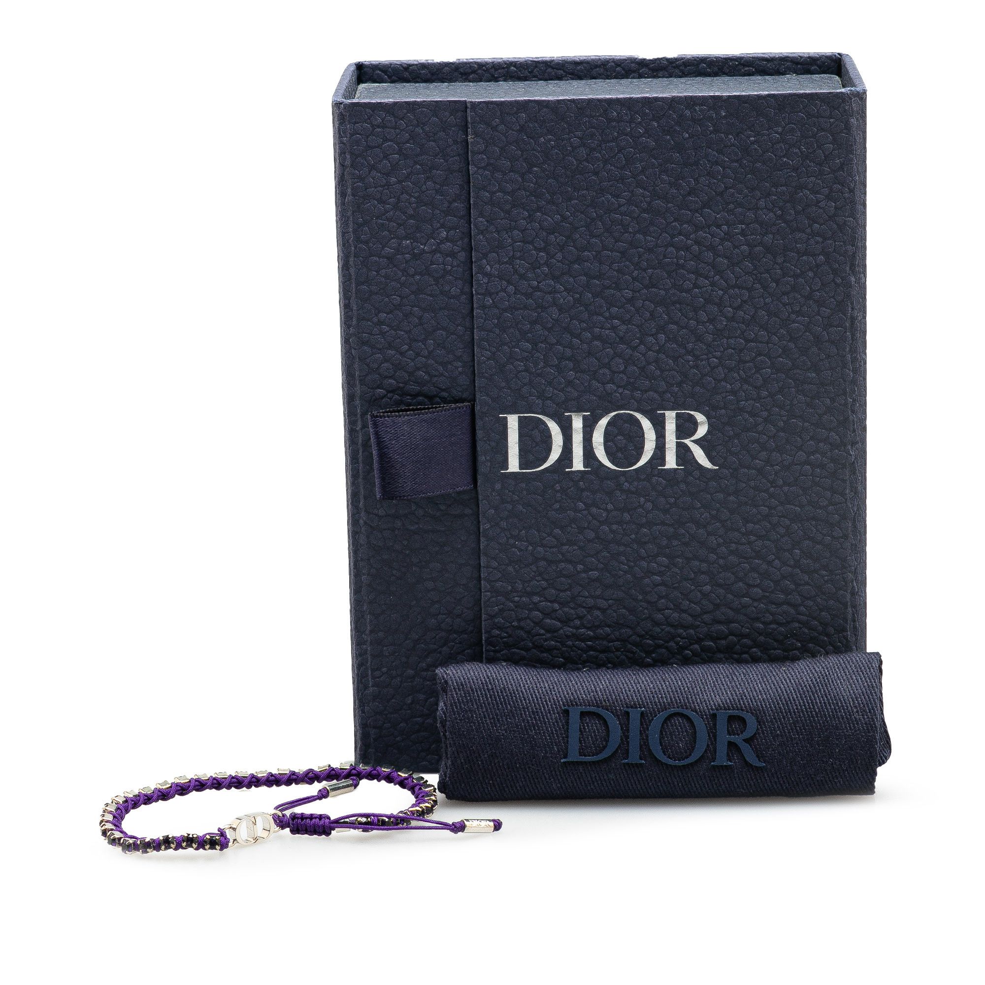 Dior Dior Palladium Plated Crystal Technical Rope Adjustable Bracelet Size ONE SIZE - 6 Thumbnail