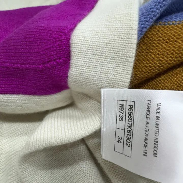 Chanel Chanel Color Block Cashmere Sweater for Women 0079 Size XS / US 0-2 / IT 36-38 - 6 Thumbnail