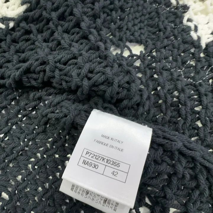 Chanel Chanel Black and White Patterned Knit Cardigan 0079 Size L / US 10 / IT 46 - 6 Thumbnail