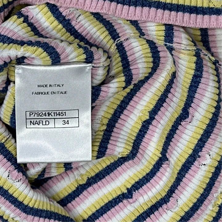 Chanel Chanel Spring Summer Striped Sleeveless Top 0079 Size XS / US 0-2 / IT 36-38 - 2 Thumbnail
