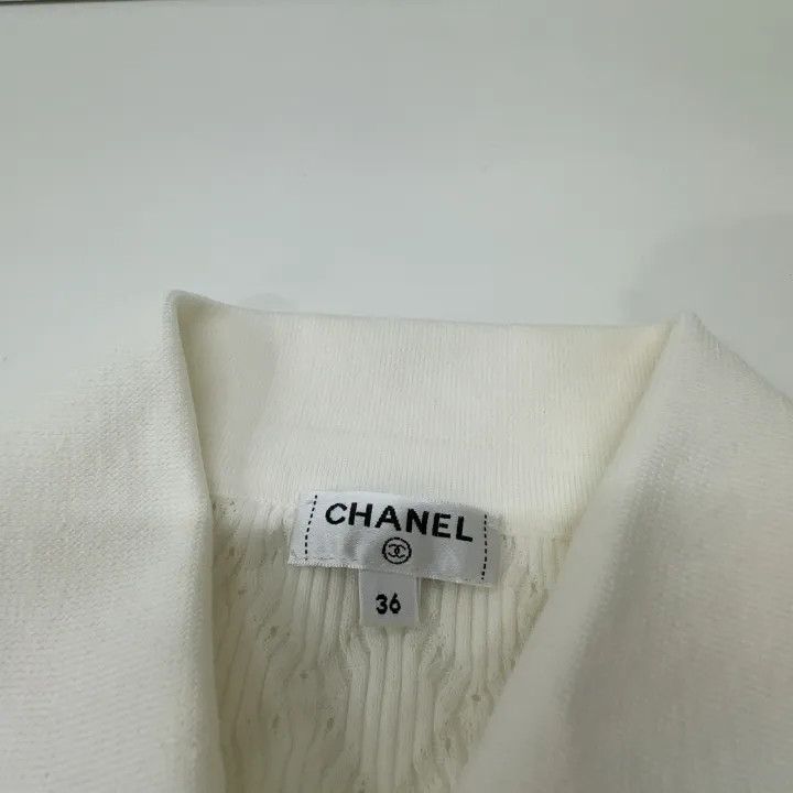 Chanel Chanel Logo Embroidered Short Sleeve Polo 0079 Size S / US 4 / IT 40 - 4 Thumbnail