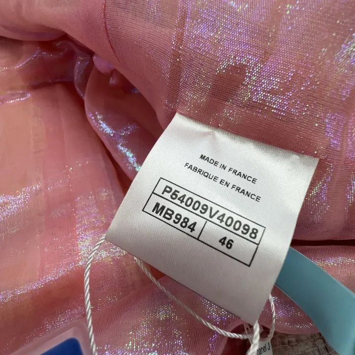 Chanel Chanel Pink Long Knit Coat for Women 0079 Size L / US 10 / IT 46 - 4 Thumbnail