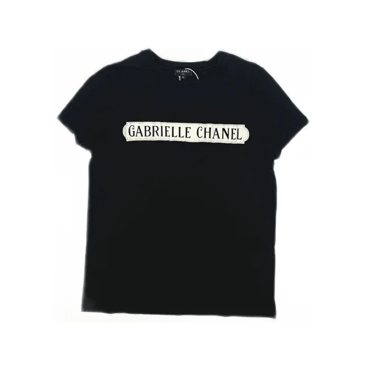 Chanel Gabrielle Black Short Sleeve T-Shirt 0079