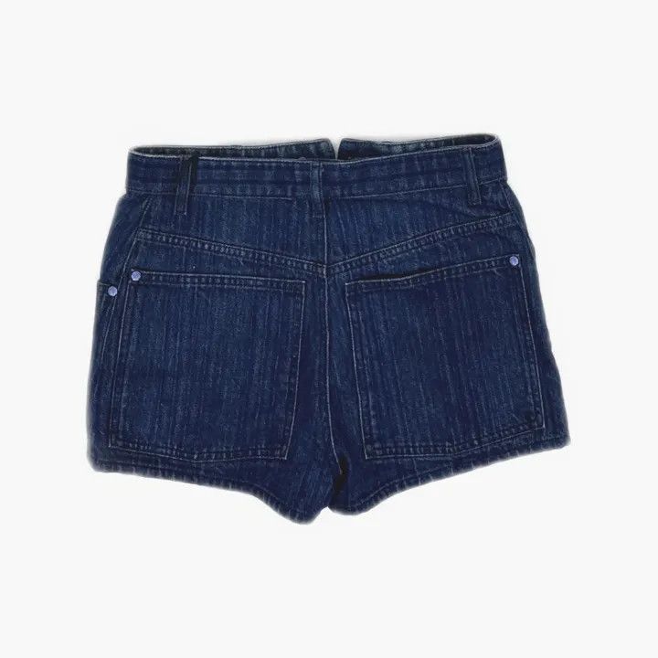 Chanel Chanel Blue Striped Denim Shorts for Women 0079 Size 22" - 3 Thumbnail