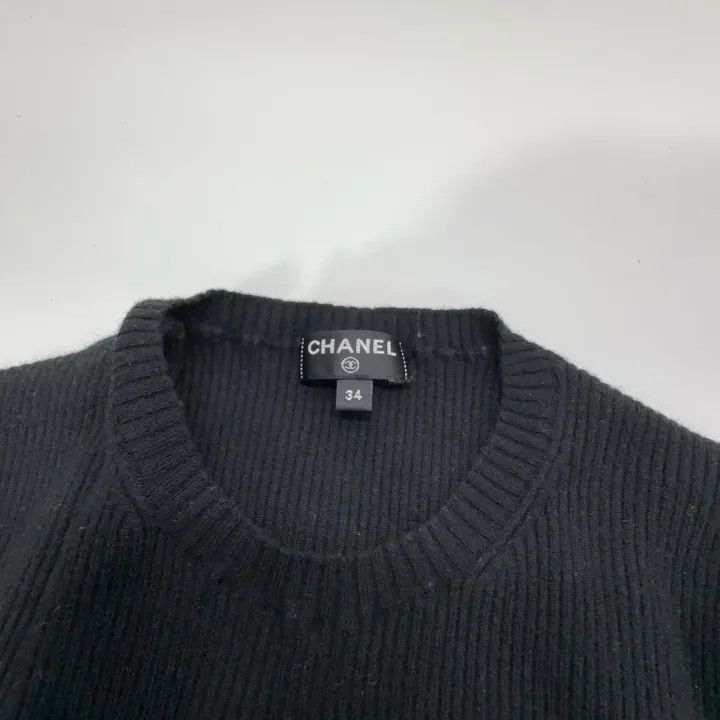 Chanel Chanel Casual Solid Knit Short Sleeve Top 0079 Size XS / US 0-2 / IT 36-38 - 5 Thumbnail