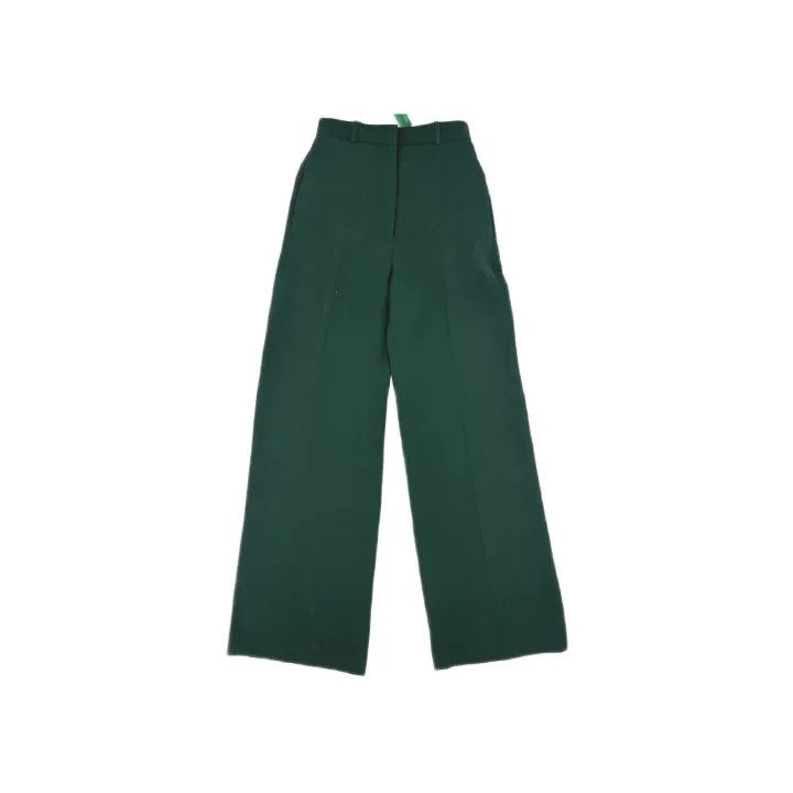 Burberry Burberry Green High-Waisted Trousers for Women 0079 Size 23" - 2 Thumbnail