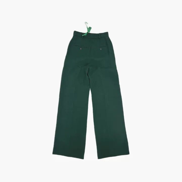 Burberry Burberry Green High-Waisted Trousers for Women 0079 Size 23" - 3 Thumbnail