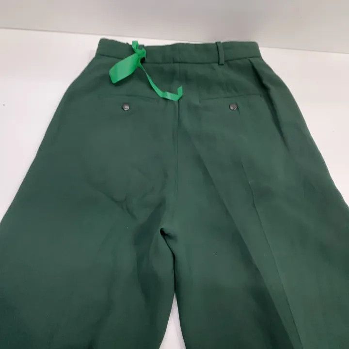 Burberry Burberry Green High-Waisted Trousers for Women 0079 Size 23" - 12 Thumbnail