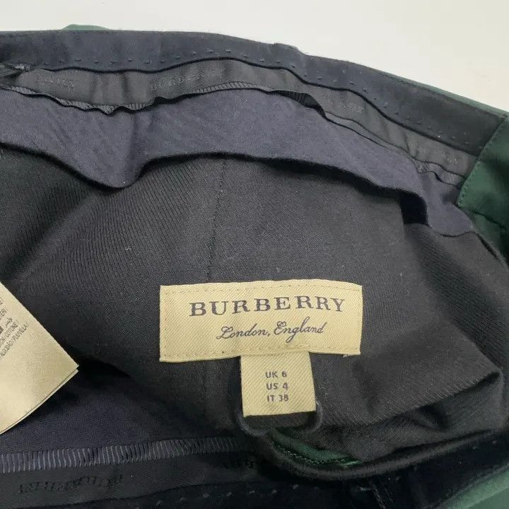 Burberry Burberry Green High-Waisted Trousers for Women 0079 Size 23" - 5 Thumbnail