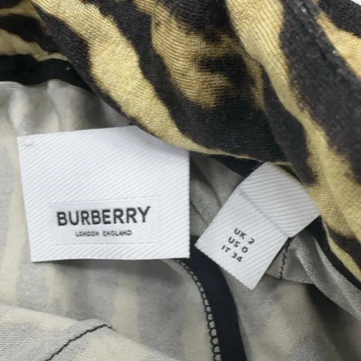 Burberry Burberry Leopard Print Mid-Waist Casual Skirt 0079 Size 22" - 5 Thumbnail