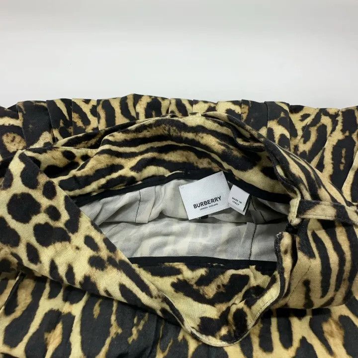 Burberry Burberry Leopard Print Mid-Waist Casual Skirt 0079 Size 22" - 7 Thumbnail