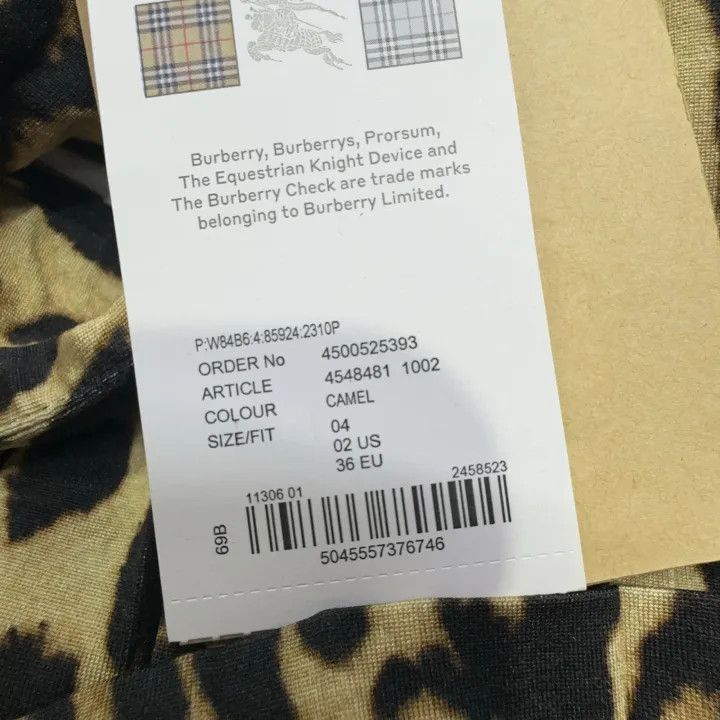 Burberry Burberry Leopard Print Casual Skirt for Women 0079 Size 24" / US 00 / IT 34 - 6 Thumbnail