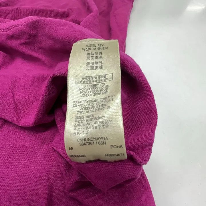 Burberry Burberry Pink Short Sleeve Polo T-shirt 0079 Size XL / US 12-14 / IT 48-50 - 5 Thumbnail