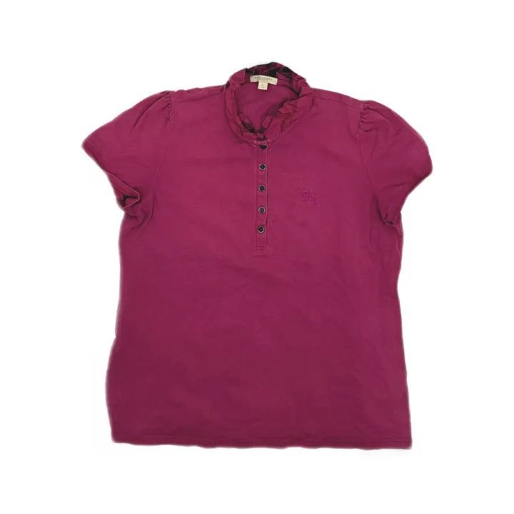 Burberry Burberry Pink Short Sleeve Polo T-shirt 0079 Size XL / US 12-14 / IT 48-50 - 2 Thumbnail