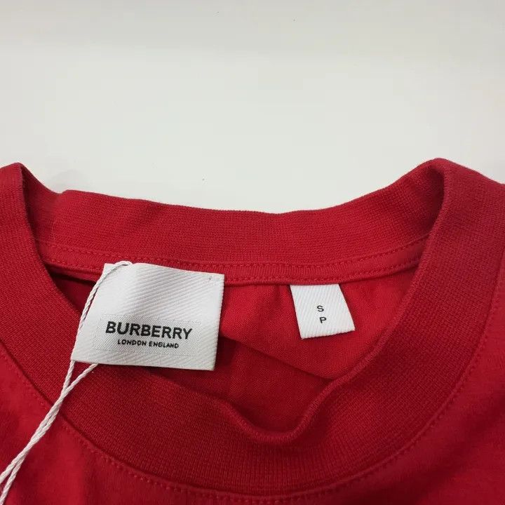 Burberry Burberry SS21 Red Cotton T-Shirt for Women 0079 Size S / US 4 / IT 40 - 3 Thumbnail