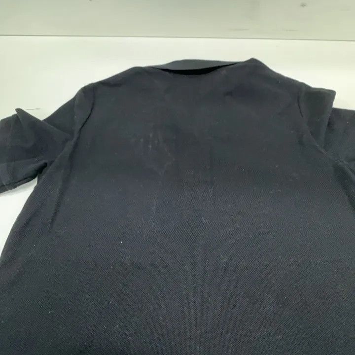 Burberry Burberry Black Logo Embroidered Short Sleeve Polo 0079 Size S / US 4 / IT 40 - 8 Thumbnail