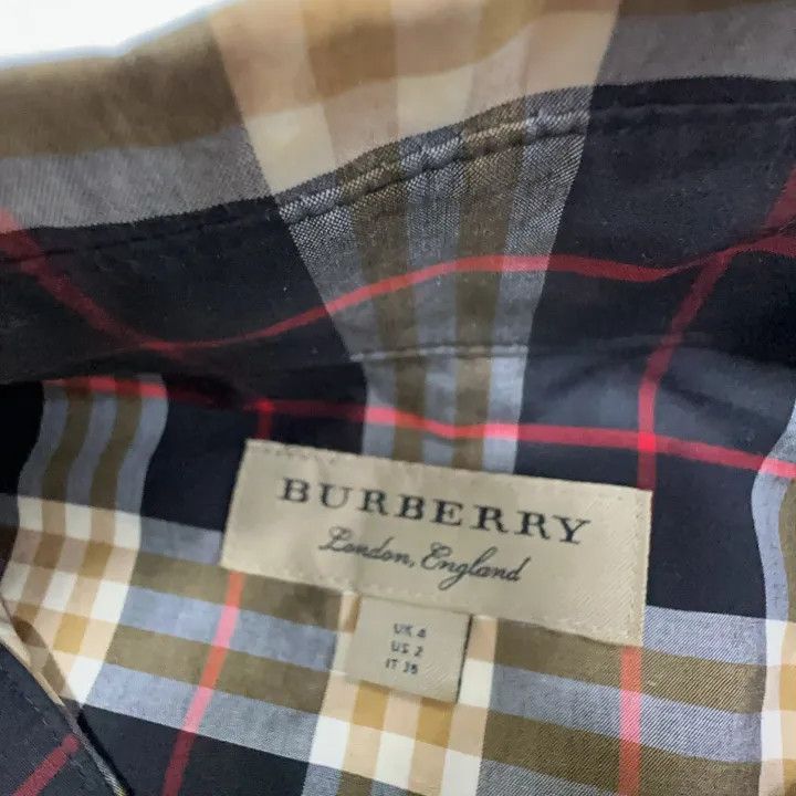 Burberry Burberry SS23 Checkered Long Sleeve Shirt for Women 0079 Size S / US 4 / IT 40 - 4 Thumbnail