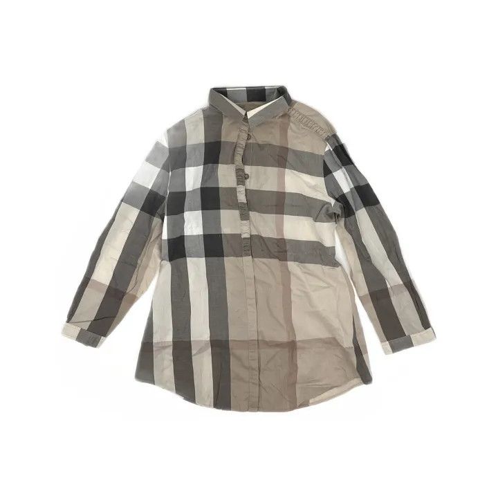 Burberry Burberry Plaid Long Sleeve Casual Shirt for Women 0079 Size S / US 4 / IT 40 - 2 Thumbnail