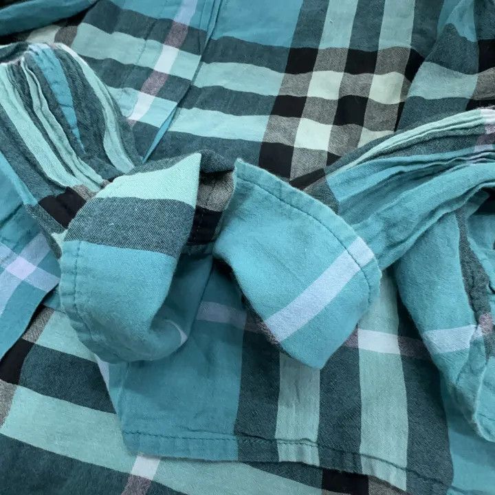 Burberry Burberry Stylish Plaid Long Sleeve Button-Up Shirt 0079 Size XL / US 12-14 / IT 48-50 - 10 Thumbnail