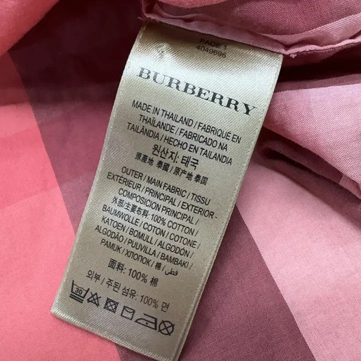 Burberry Burberry Check Long Sleeve Shirt for Women 0079 Size M / US 6-8 / IT 42-44 - 5 Thumbnail